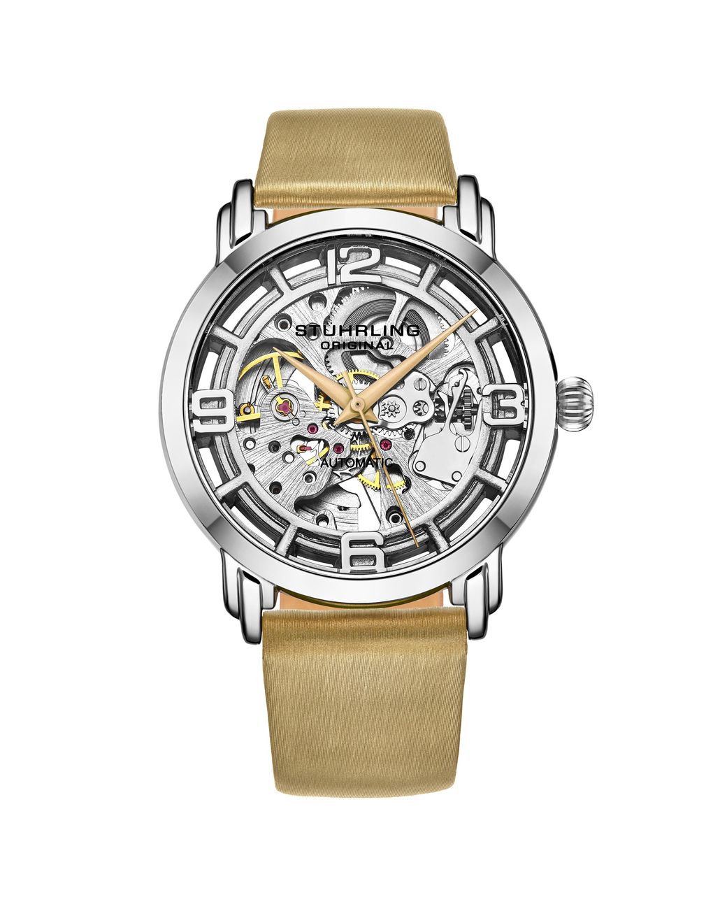 Stuhrling Metallic Winchester 3982 Automatic 40Mm Skeleton