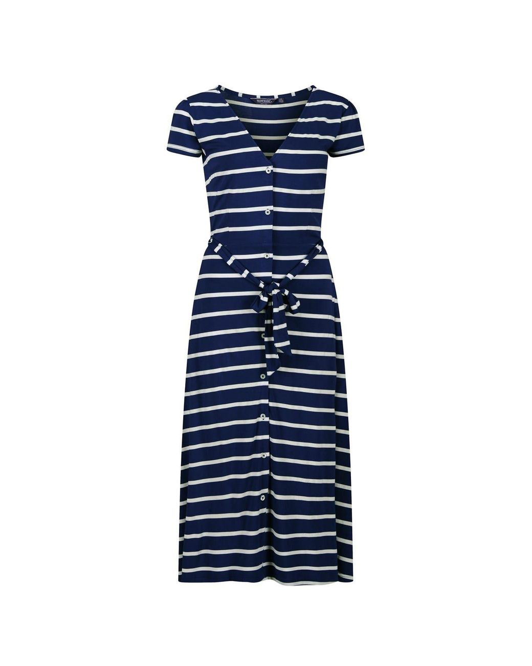 Regatta Blue Maisyn V-Neck Maxi T-Shirt Dress
