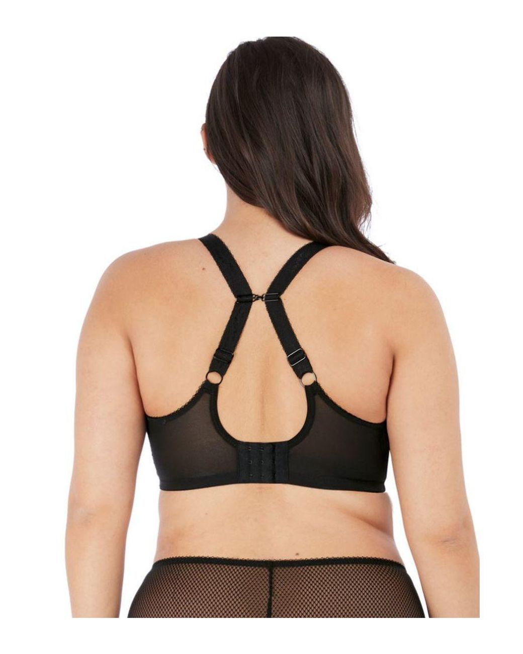 Elomi Black Charley Side Support Plunge Bra