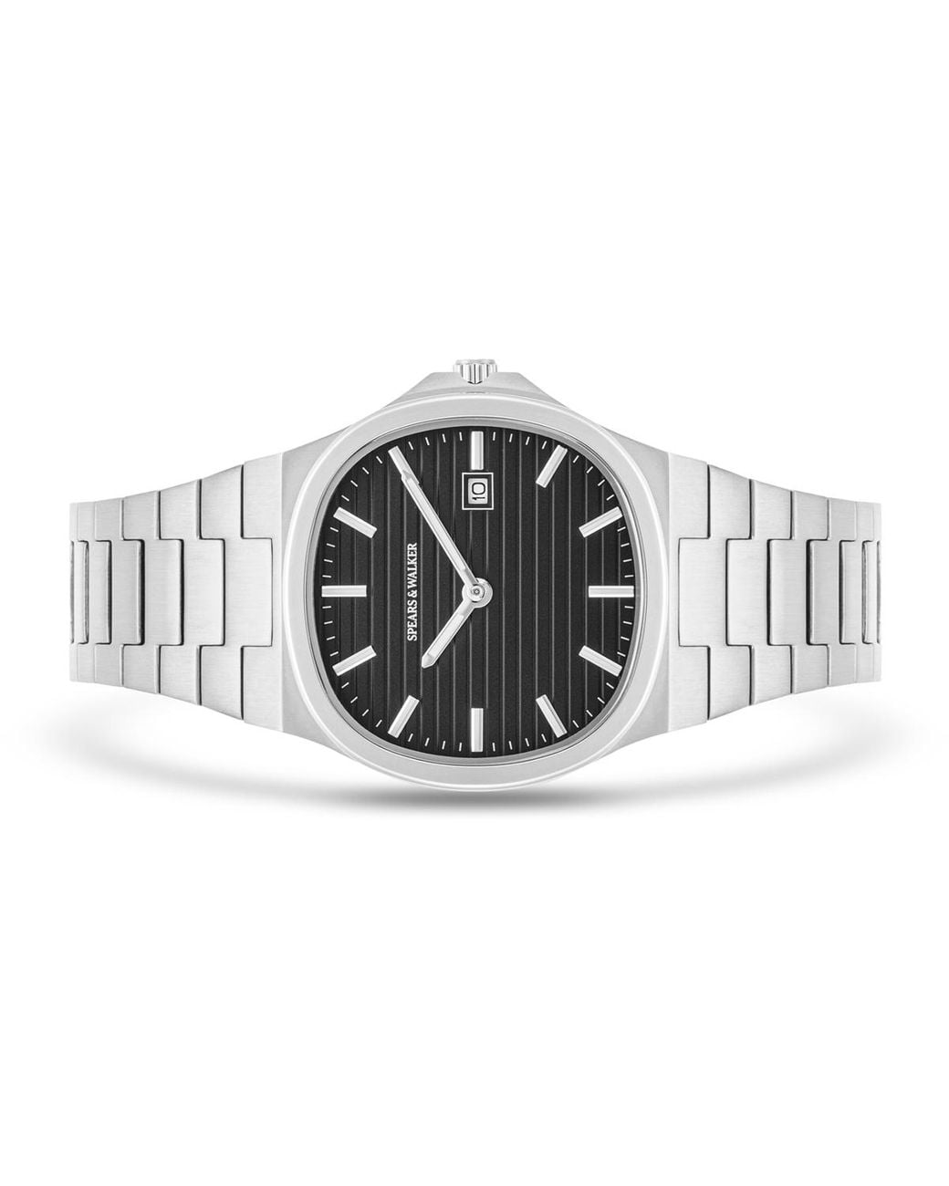 Spears & Walker Metallic Stainless Steel Watch Approx. 38.4 Mm for men