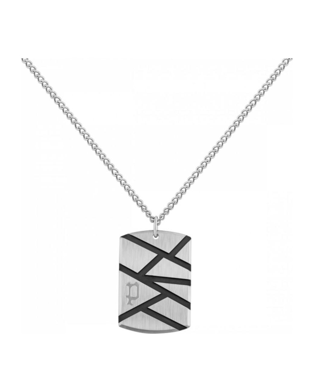 Police White Pj-26485Psb-02 Necklace for men