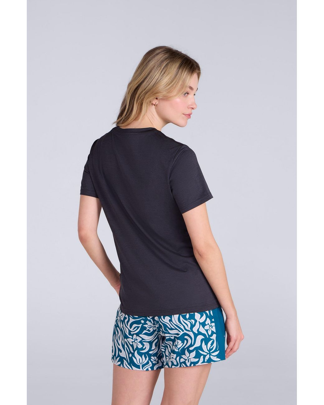 Mountain Warehouse Blue 'Latero' Hybrid Swim T-Shirt Sun Protection Quick Dry Swimwear