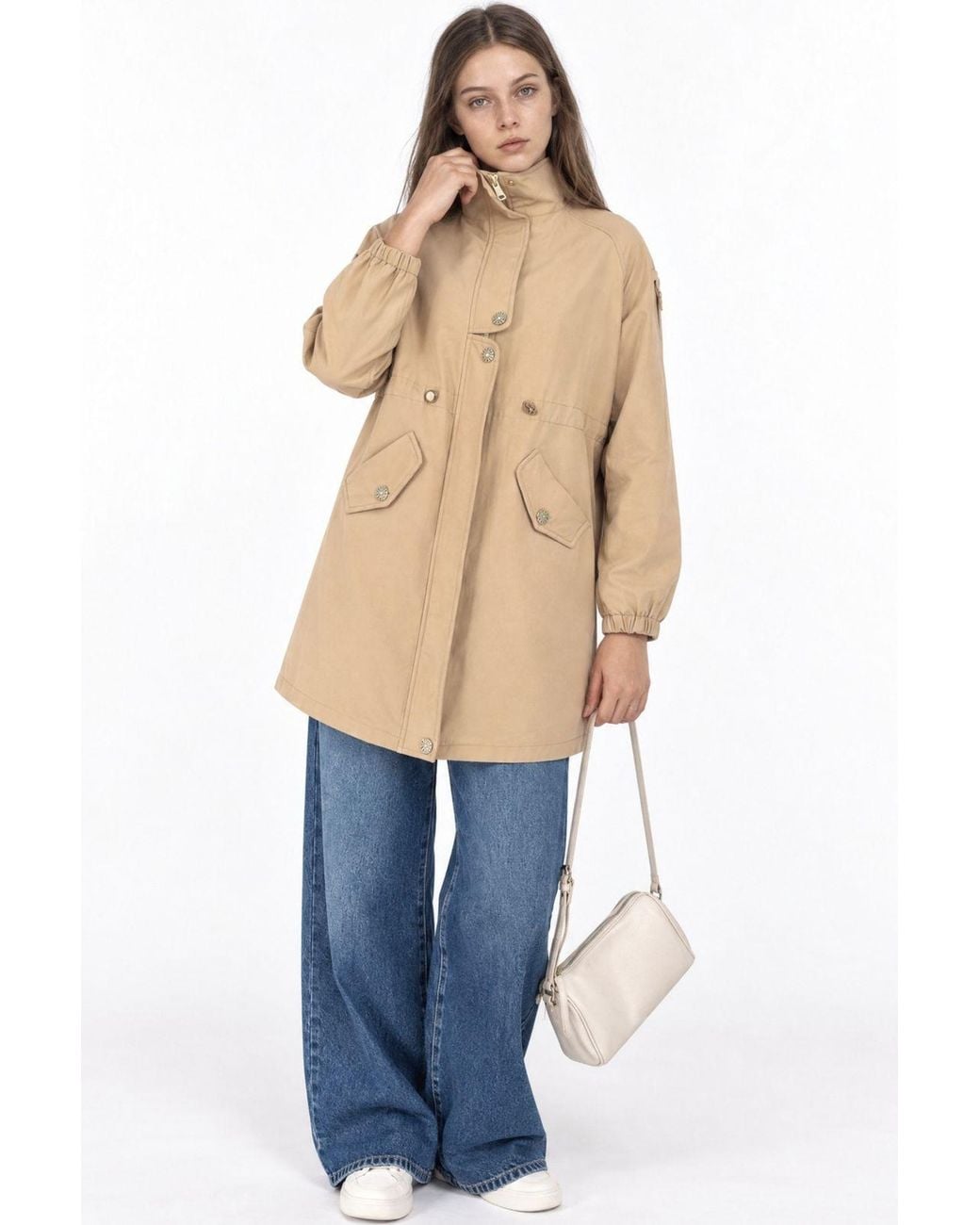 puka Natural Trench Coat
