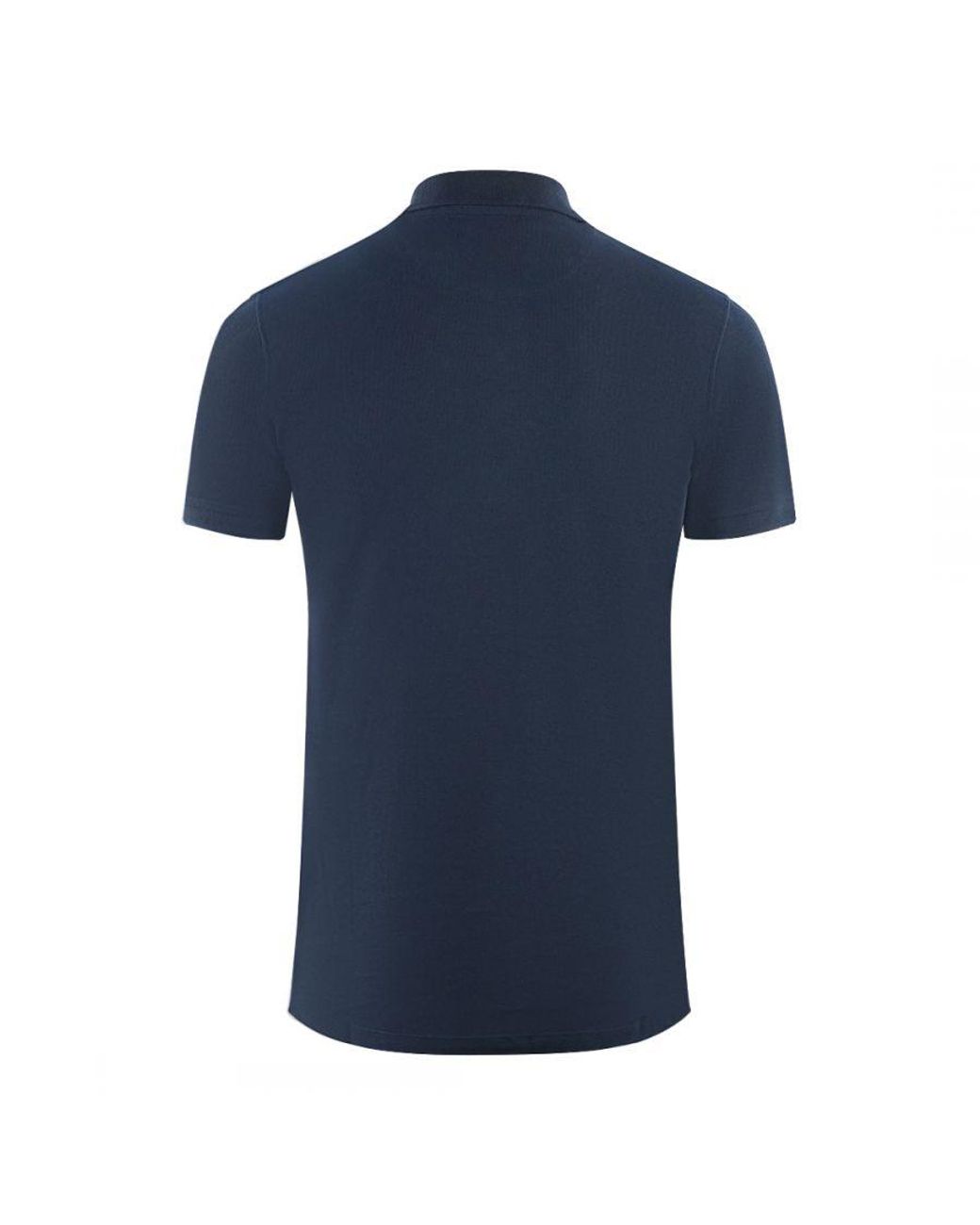 Aquascutum Blue Boxed Logo Polo Shirt Cotton for men