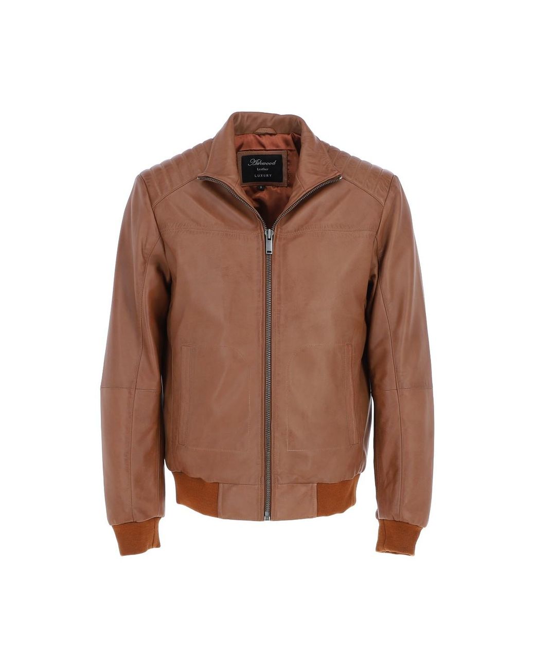 Ashwood Leather Natural 'Firenze' Exquisite Real Bomber Jacket for men