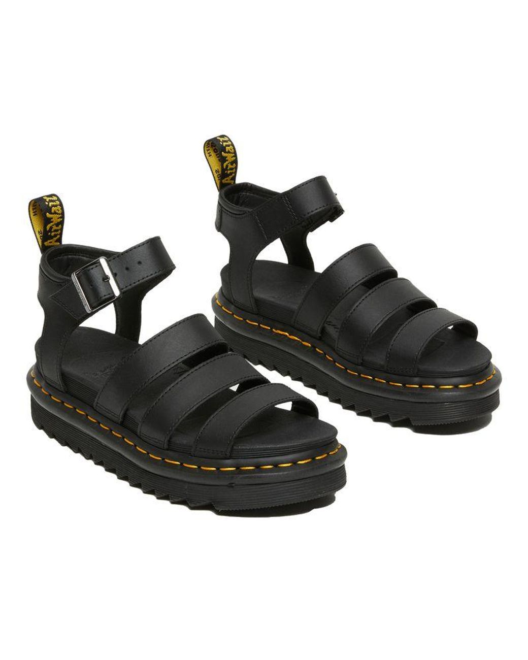 Dr. Martens Black Dr Blaire Hydro Strap Sandals