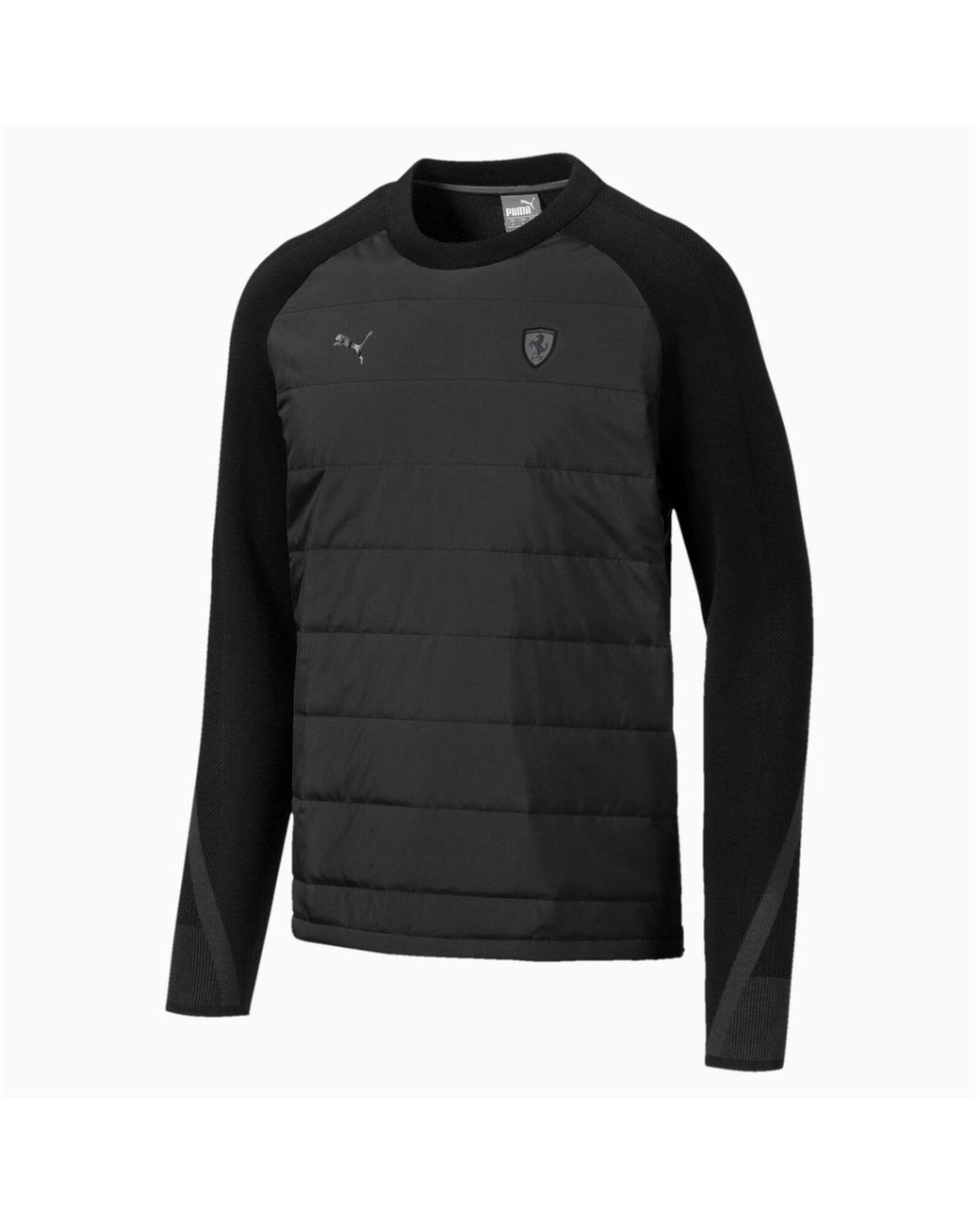 PUMA Black Ferrari Rct Midlayer Sweatshirt Wind Runner 595389 01 for men