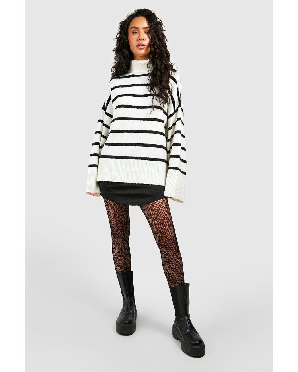 Boohoo Black Diamond Fishnet Tights