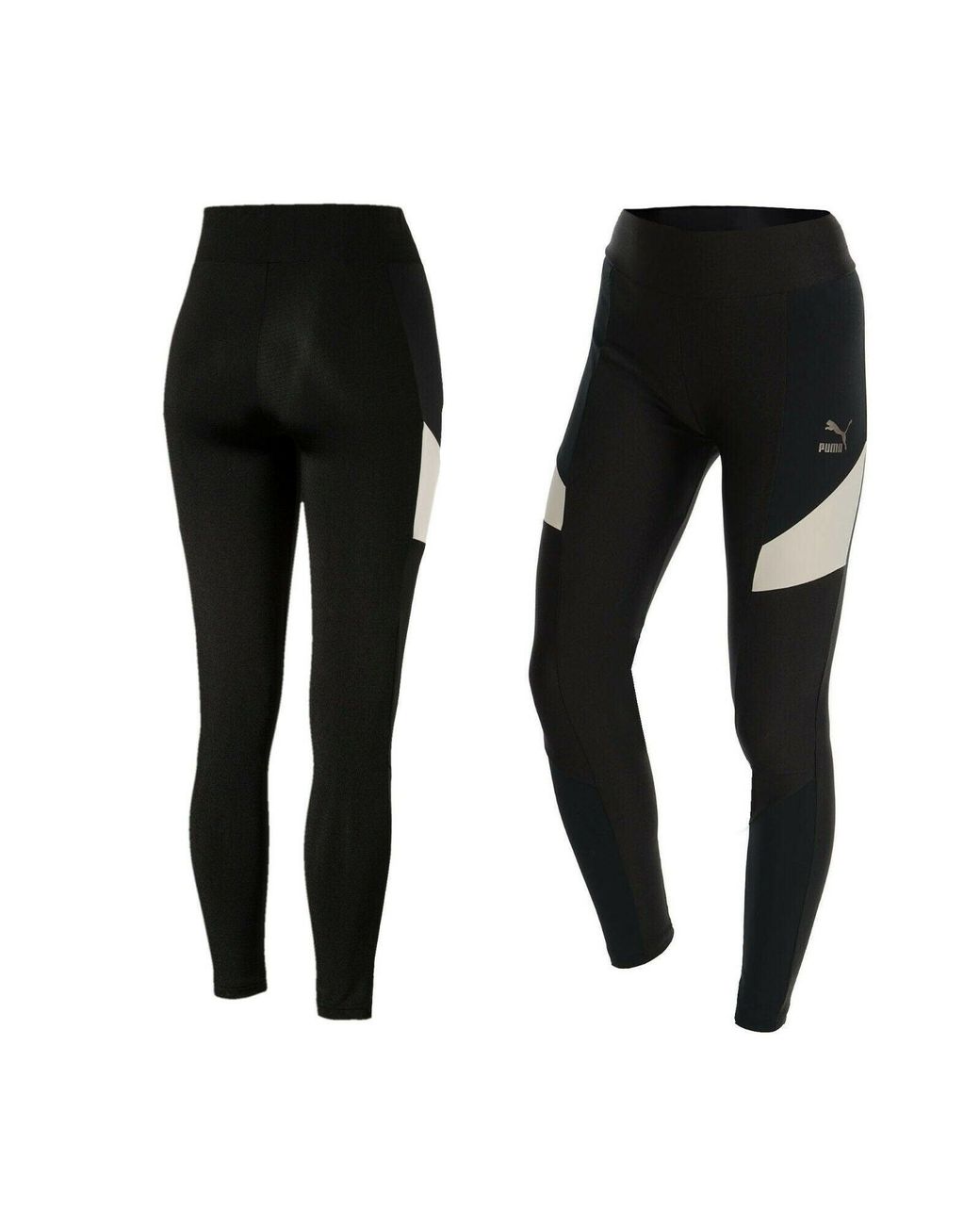 PUMA Black Retro Leggings Textile