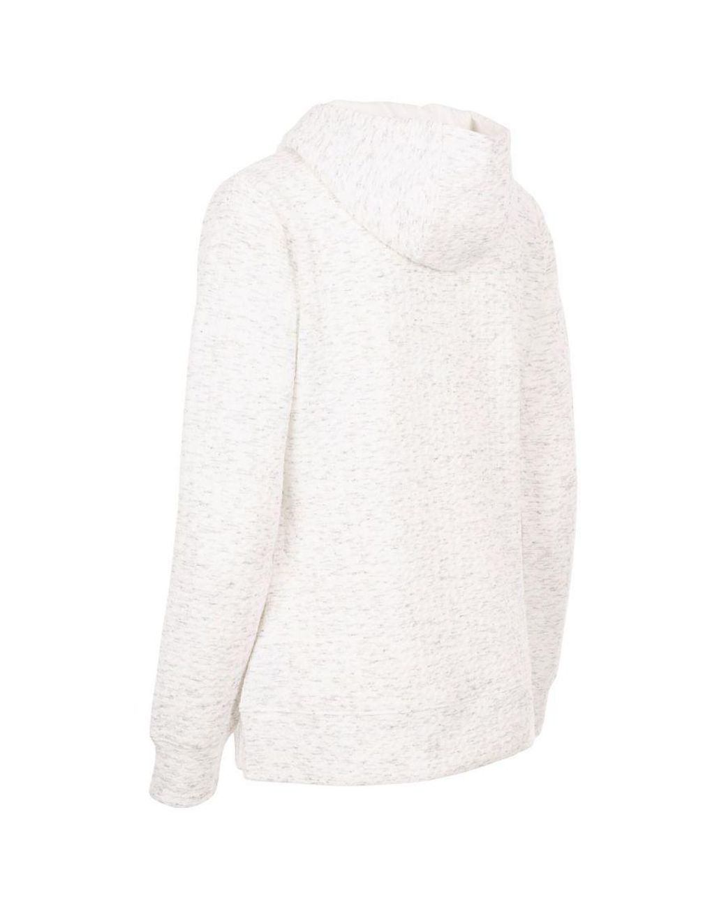 Trespass White Ladies Winnie Hoodie (Ghost Marl)