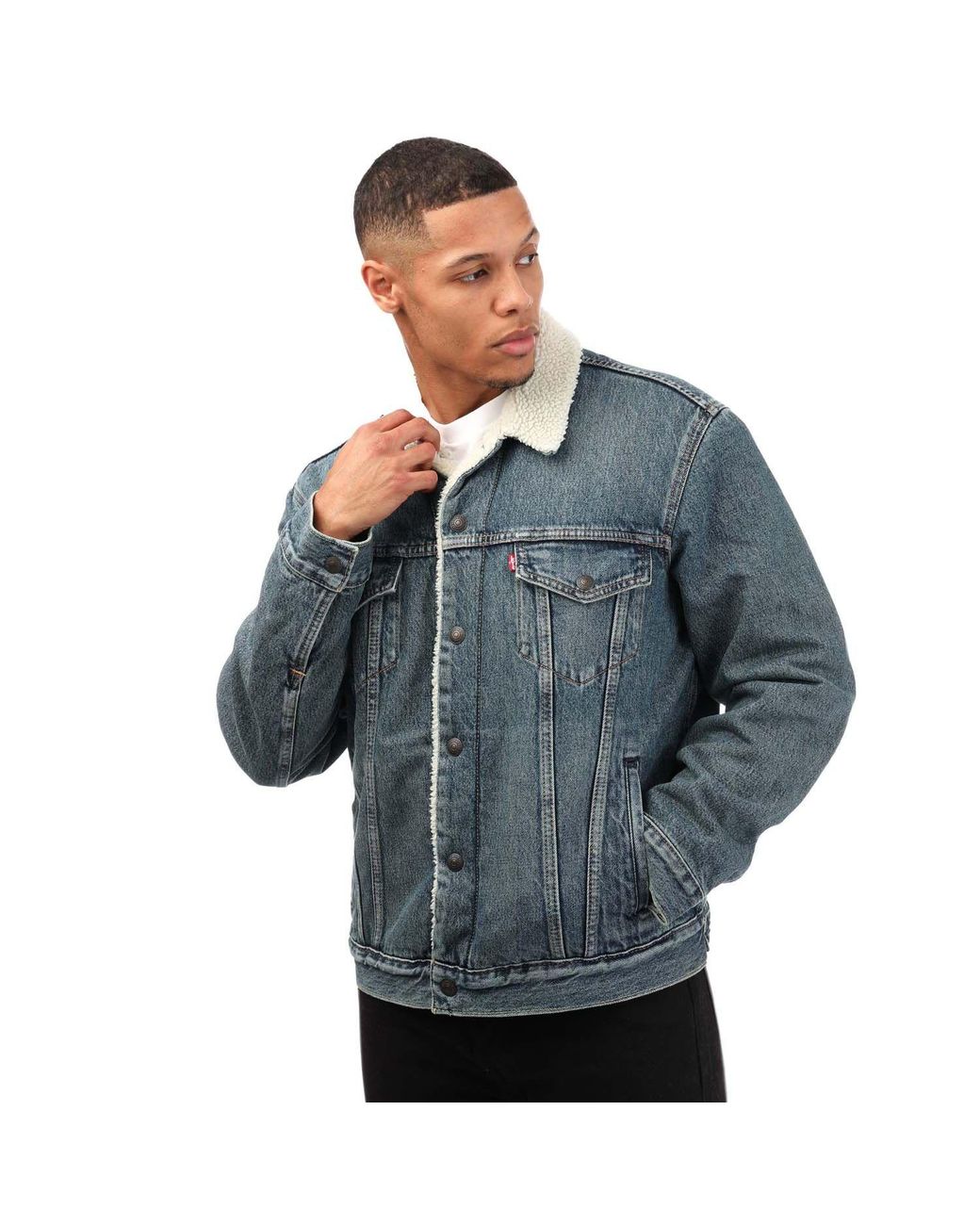 Levi's Blue Levi's Type Iii Sherpa Trucker Jacket for men