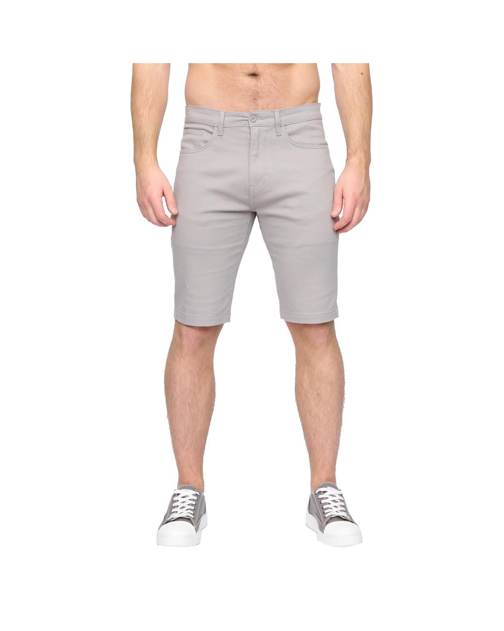 Duck and Cover Gray Franztown Shorts for men