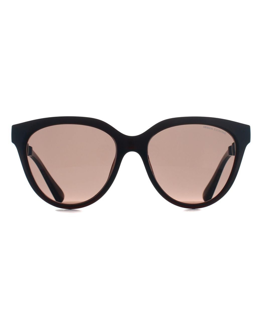 ARMANI EXCHANGE Brown Cat Eye Shiny Transparent Dark Ax4148Su