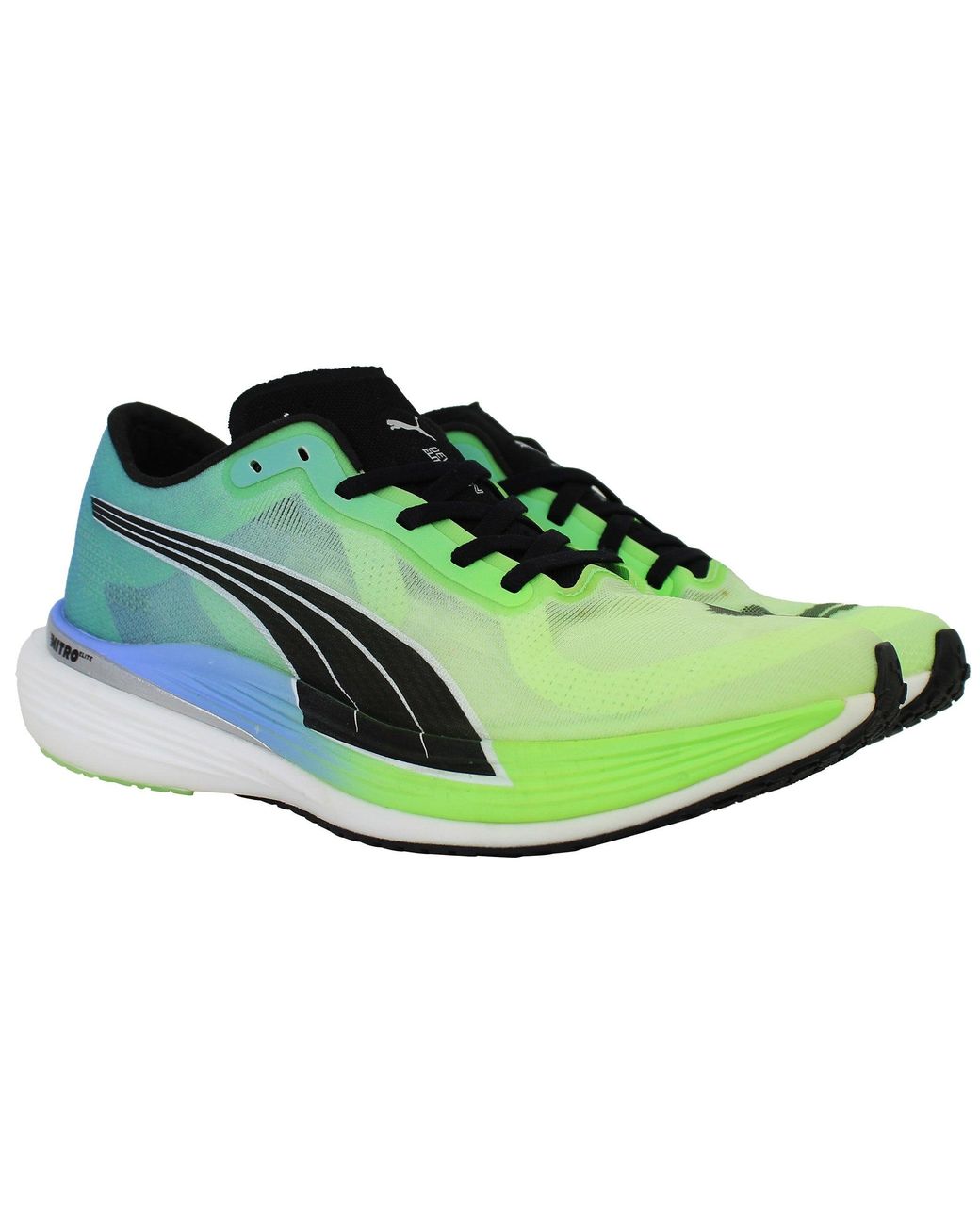PUMA Green Deviate Nitro Elite 2 Running Shoes