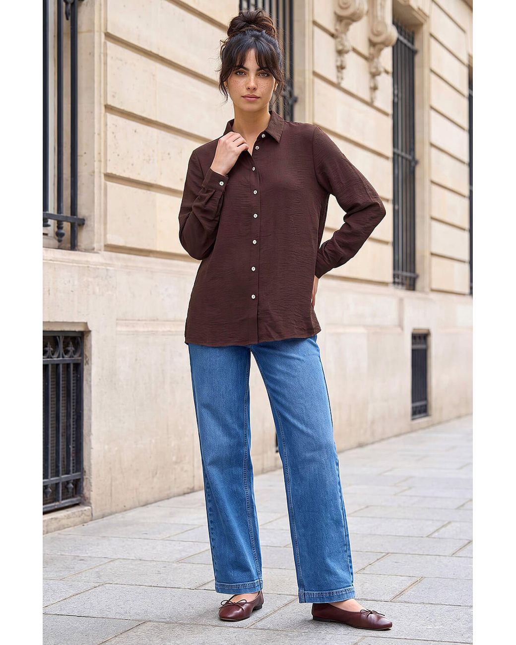 D.u.s.k Brown Collared Shirt