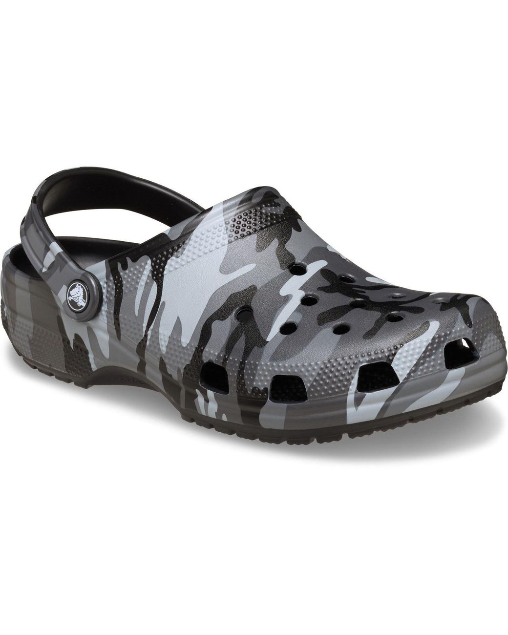 CROCSTM Black Classic Camouflage Thermoplastic /Slate Sandals
