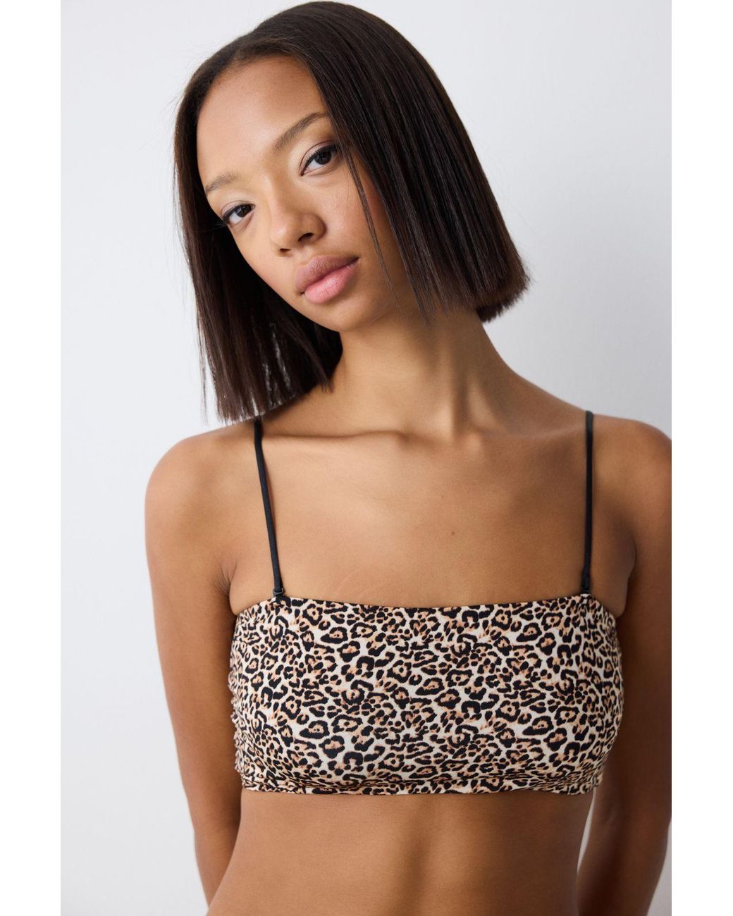 Penti Blue Leopard Print Low-Waist Bralette