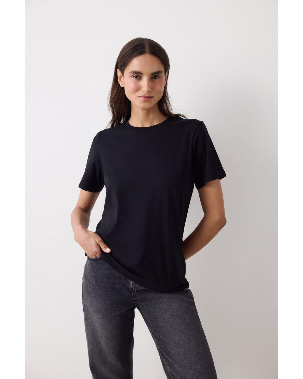 Penti Blue Regular Fit Cotton Crew Neck T-Shirt