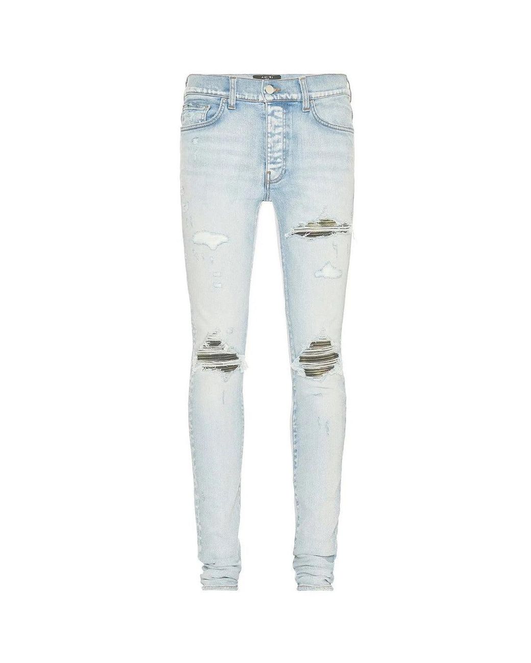 Amiri Blue Mx1 Camo Patch Jeans for men