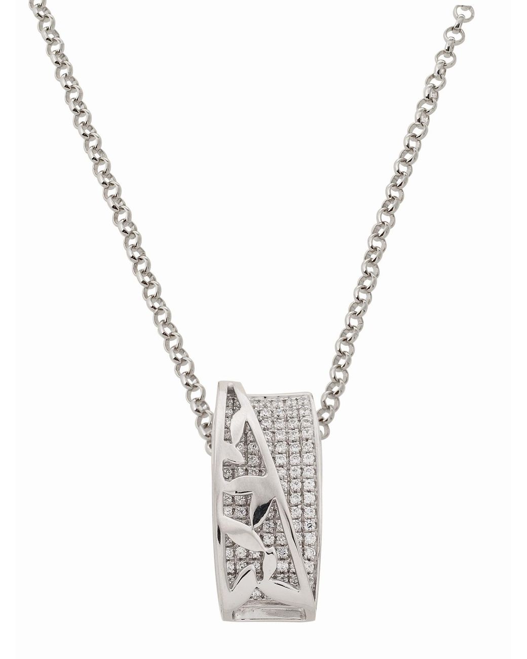 Orphelia Metallic 925 Sterling Chain With Pendant