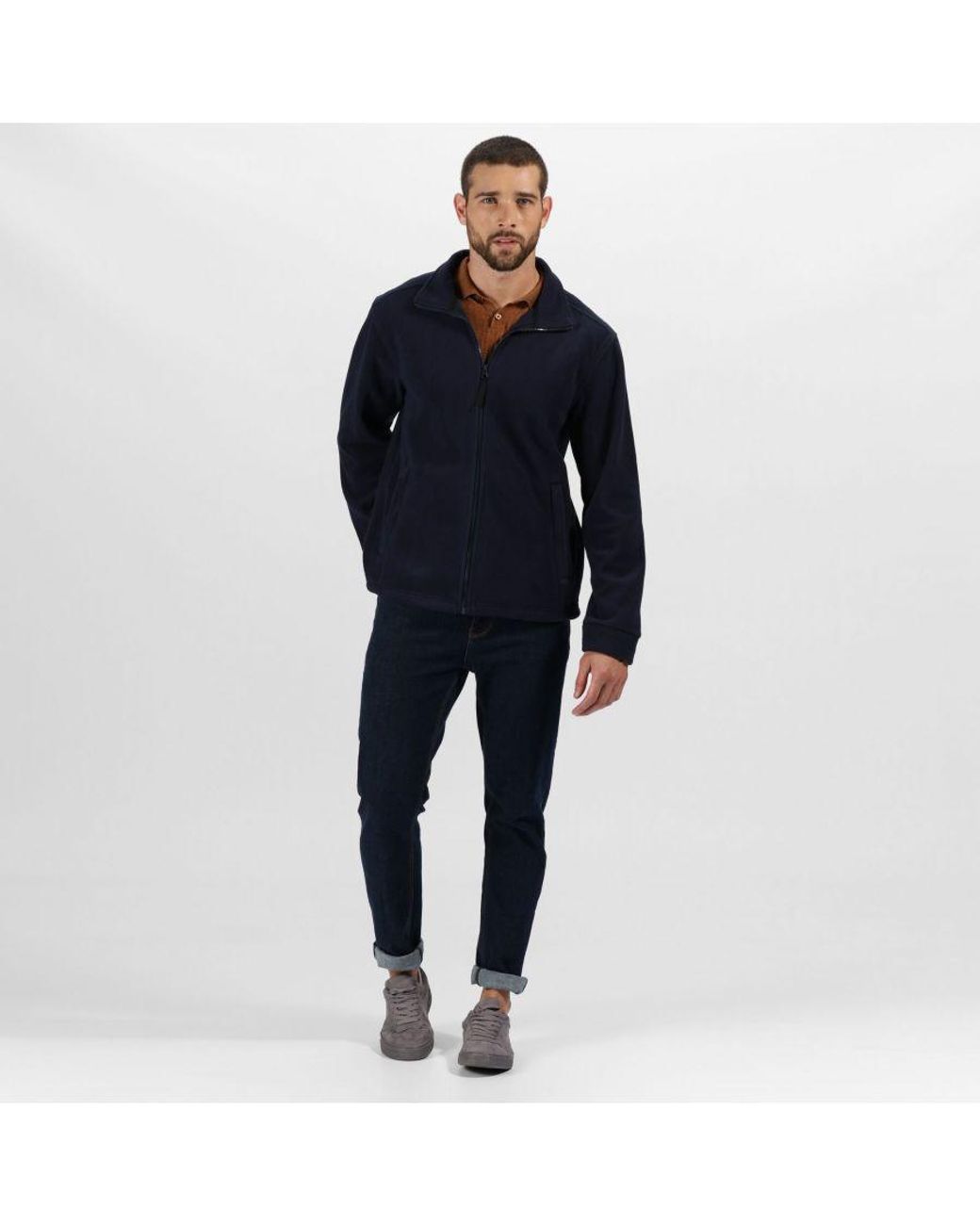 Regatta Blue Thor 350 Full Zip Fleece Jacket for men