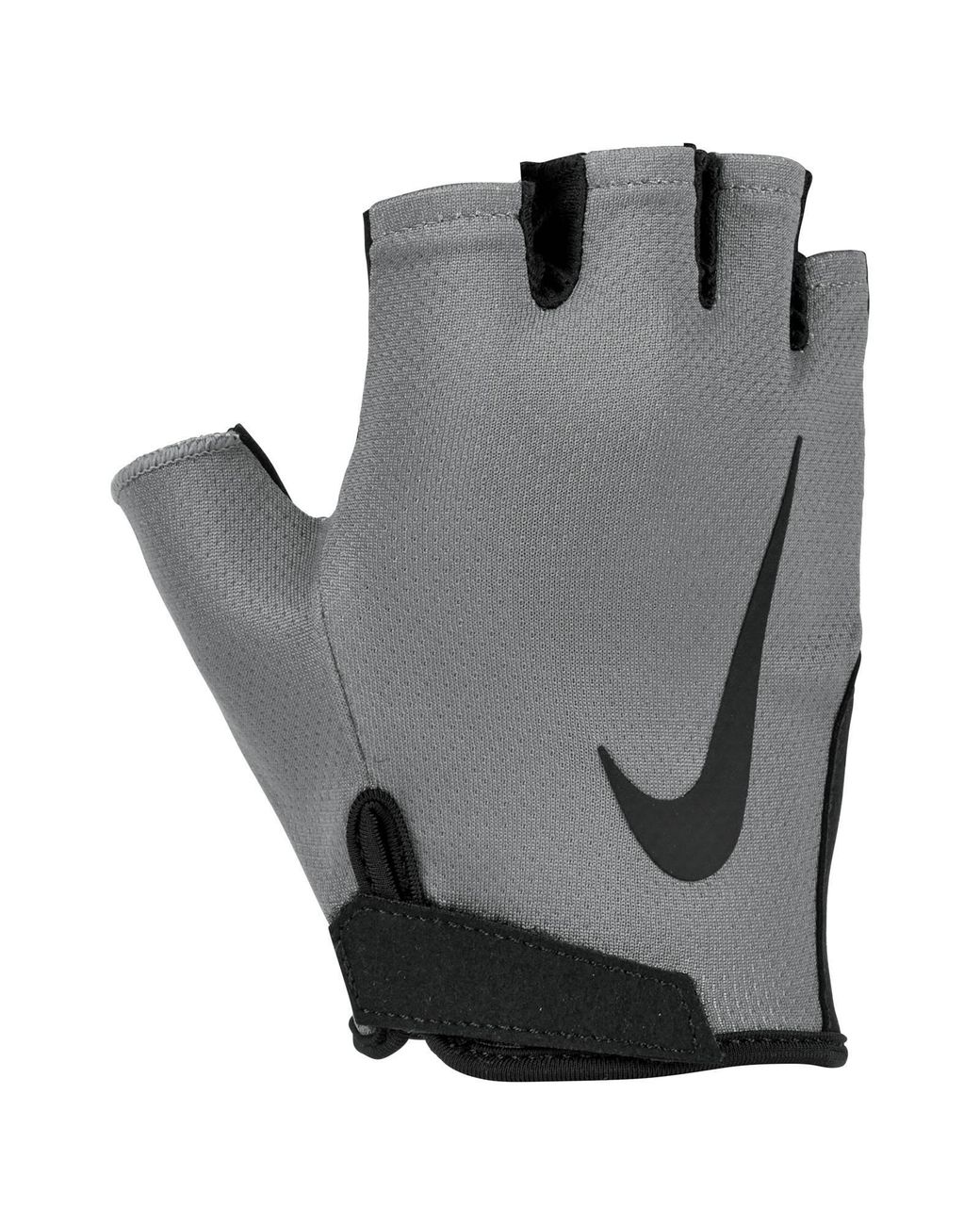 Nike Gray Gym Essential 2024 Fitness Fingerless Gloves for men