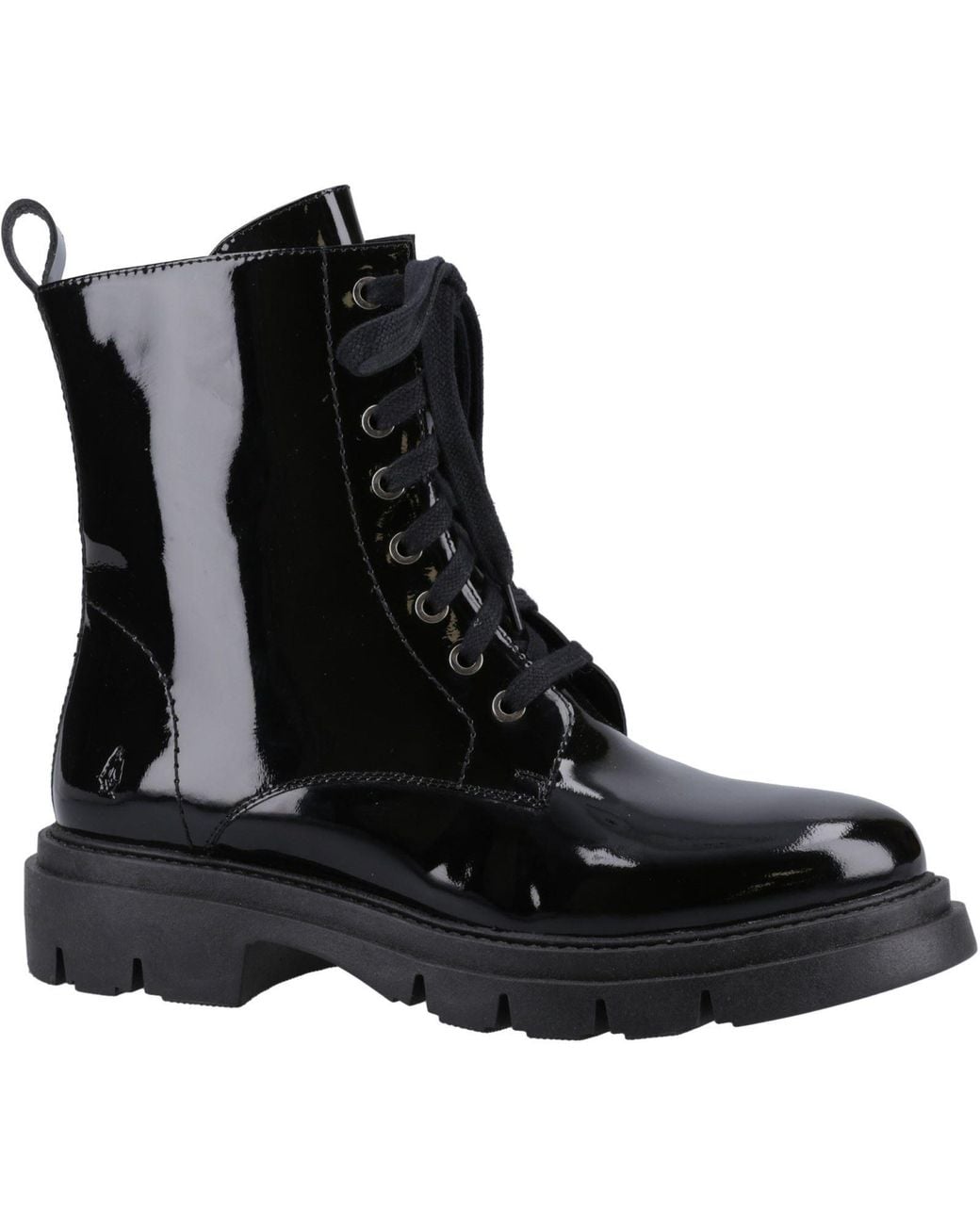 Hush Puppies Black Rhea Leather Boots