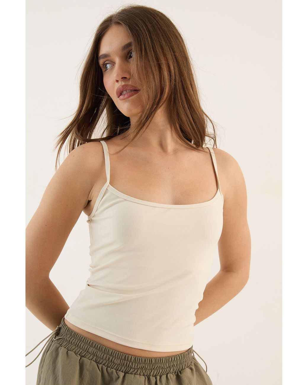 DSGN Studio Natural Sculpt Internal Padded Strappy Vest Top