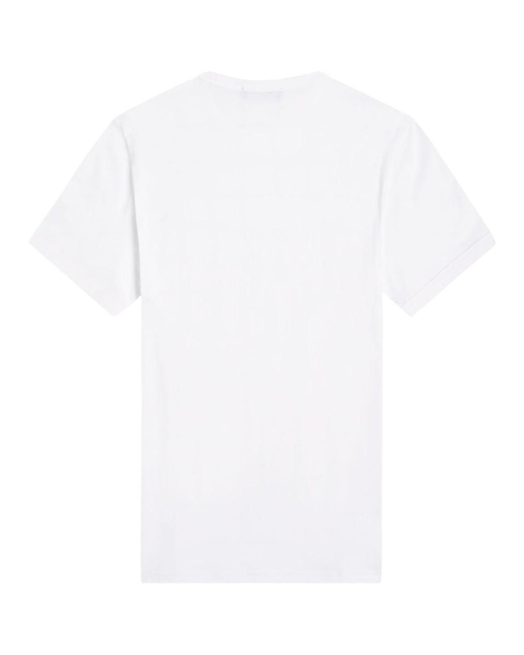 Fred Perry White Ringer T-Shirt Cotton for men