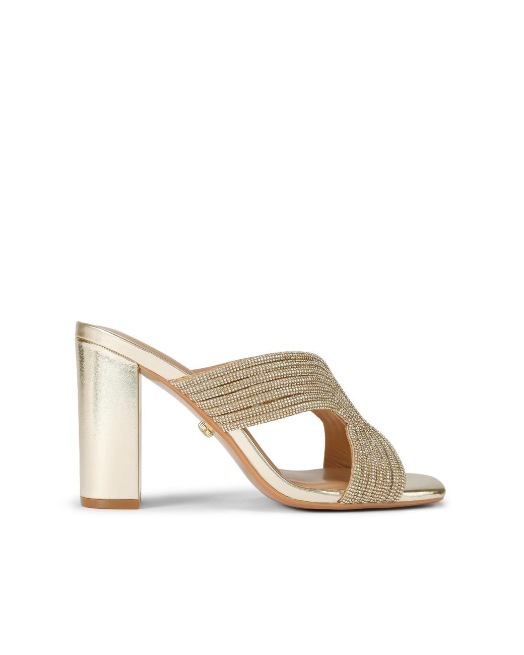 Carvela Kurt Geiger Metallic Paparazzi Block Sandals