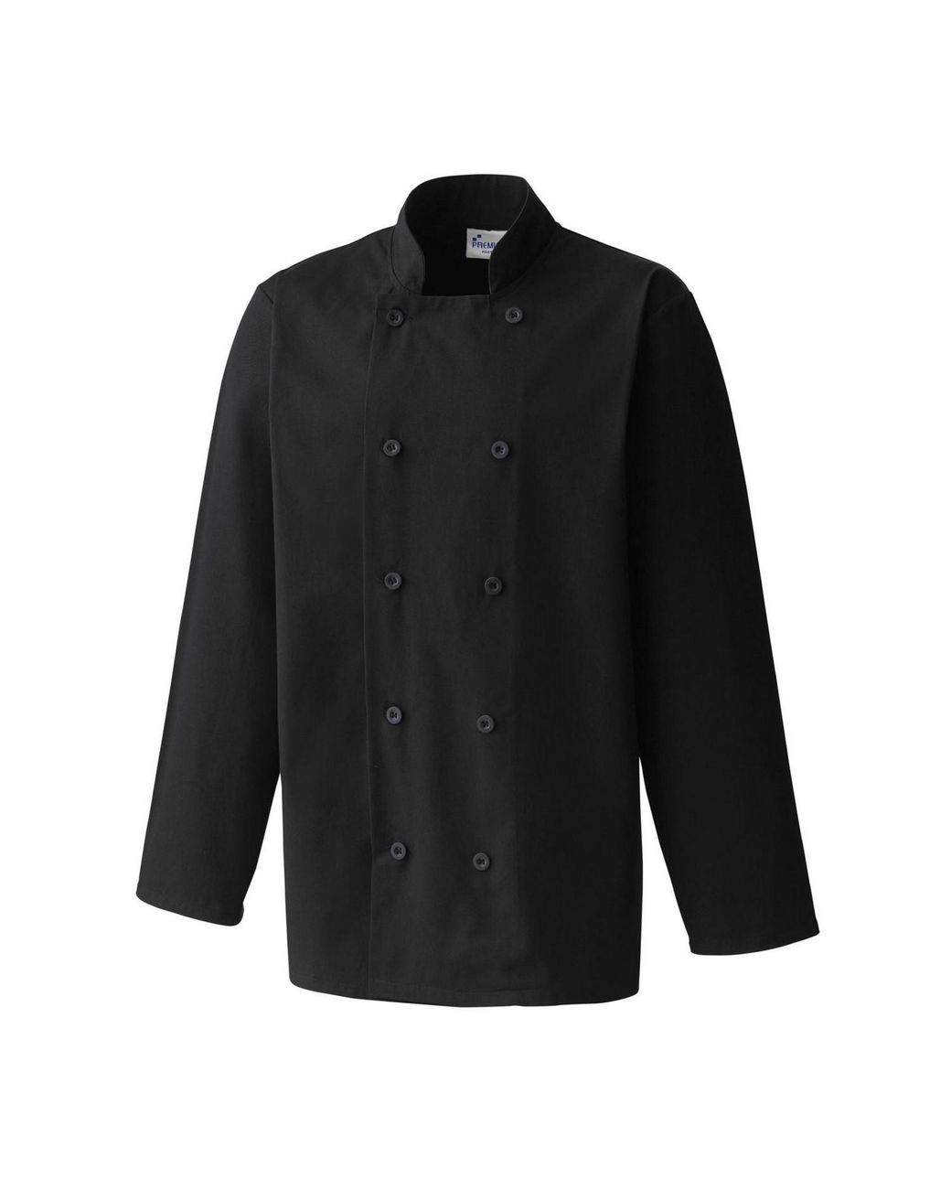 PREMIER Black Long-Sleeved Chef Jacket for men