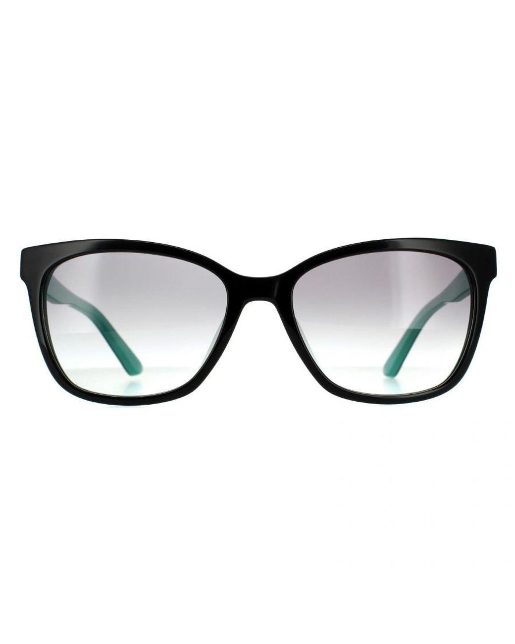 Calvin Klein Black Rectangle Gradient Sunglasses