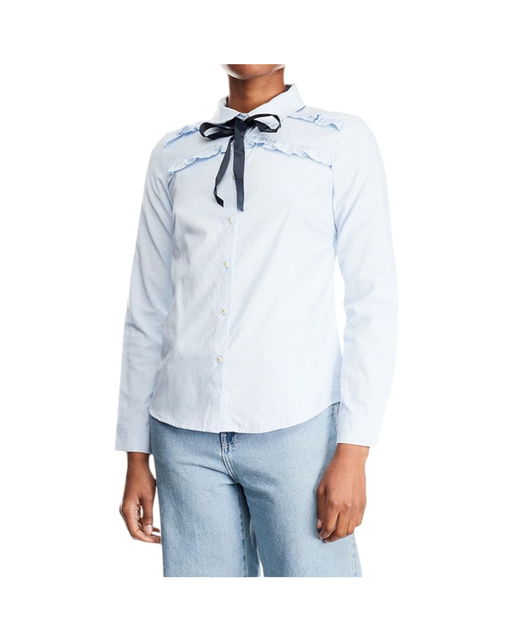 Brave Soul Blue Long Sleeve Shirts