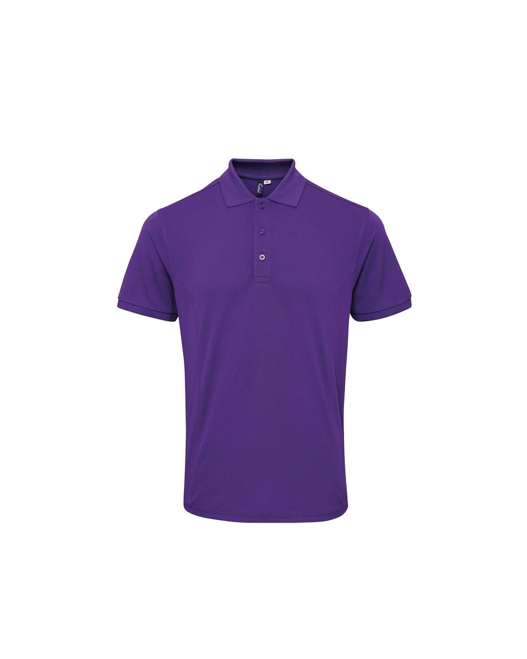 PREMIER Purple Coolchecker Plus Pique Polo With Coolplus for men