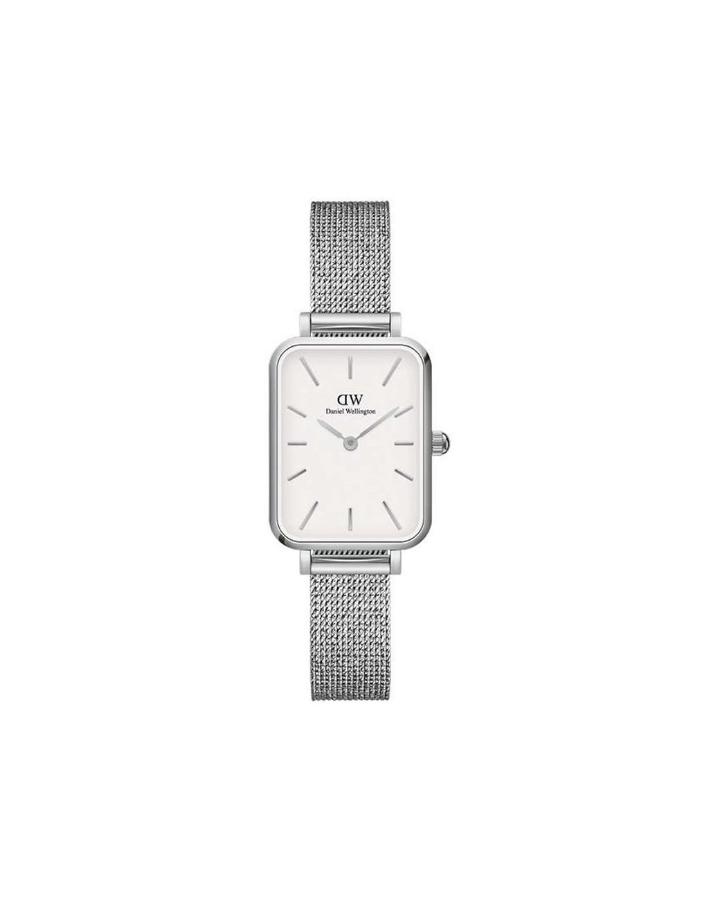 Daniel Wellington White Dw00100438 Ladies Quadro Sterling 20Mm Watch