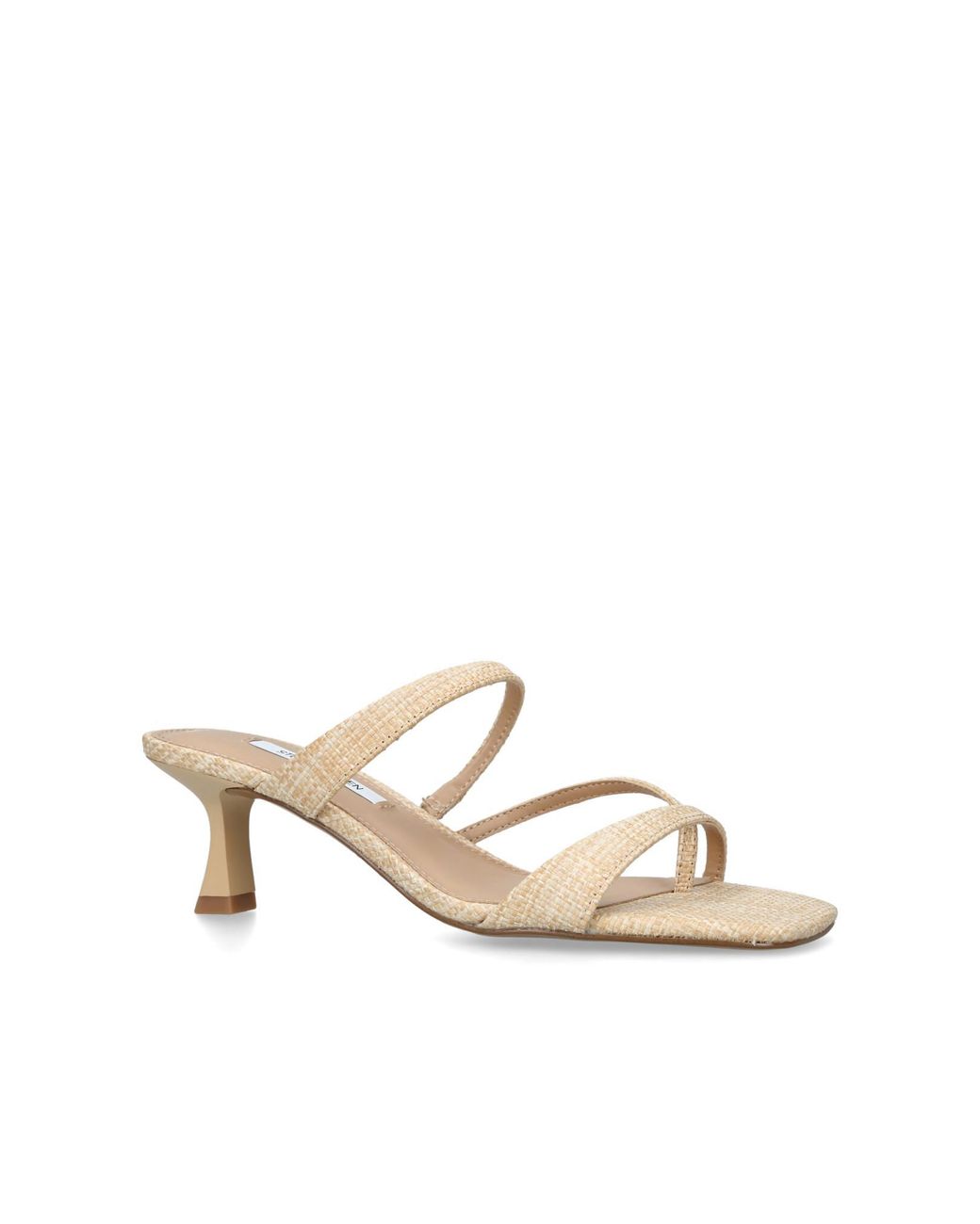 Steve Madden Metallic Ajay Raffia Sandals Fabric