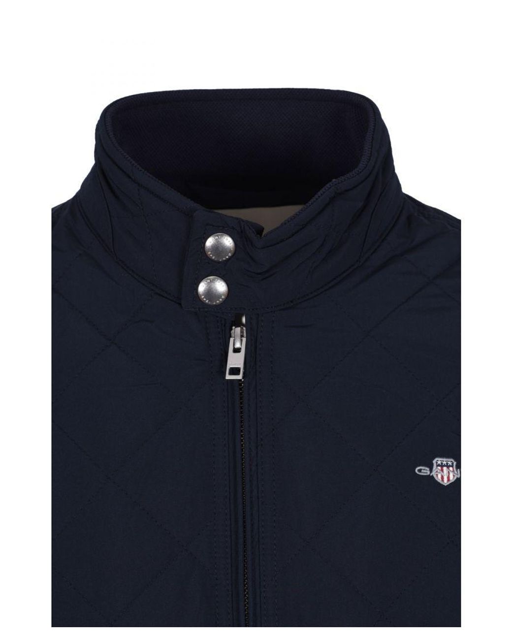 Gant Blue Quilted Windcheater Jacket Evening for men