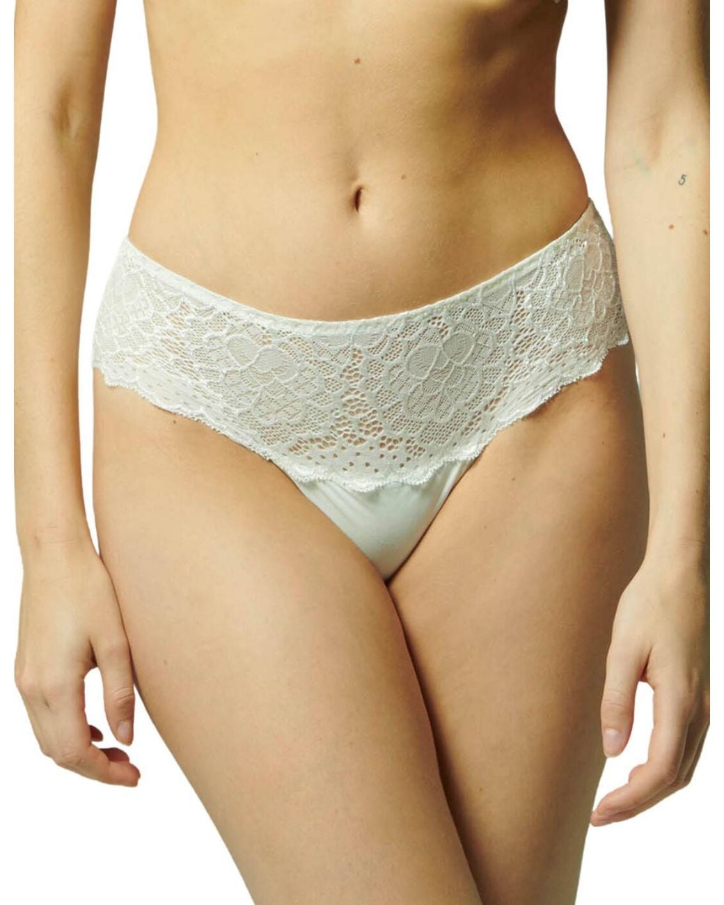 Simone Perele White 12A630 Caresse Short Brief