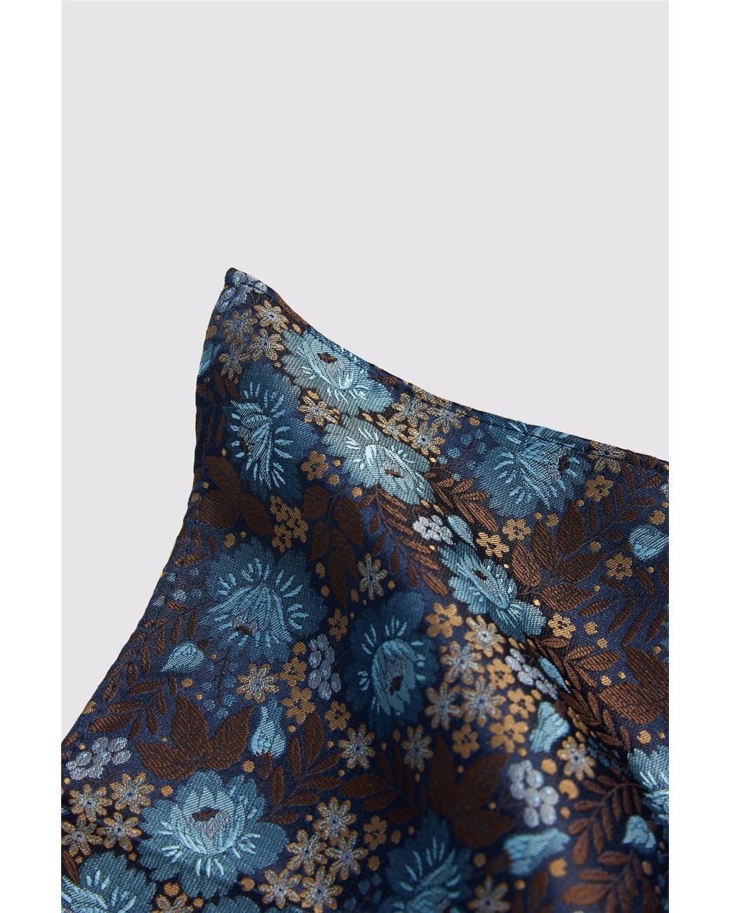 Antique Rogue Blue Floral Pocket Square for men