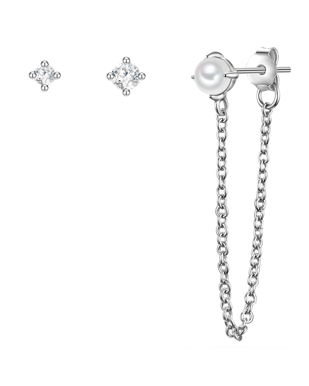 Glanzstücke München White Sterling Set (3 Earring)