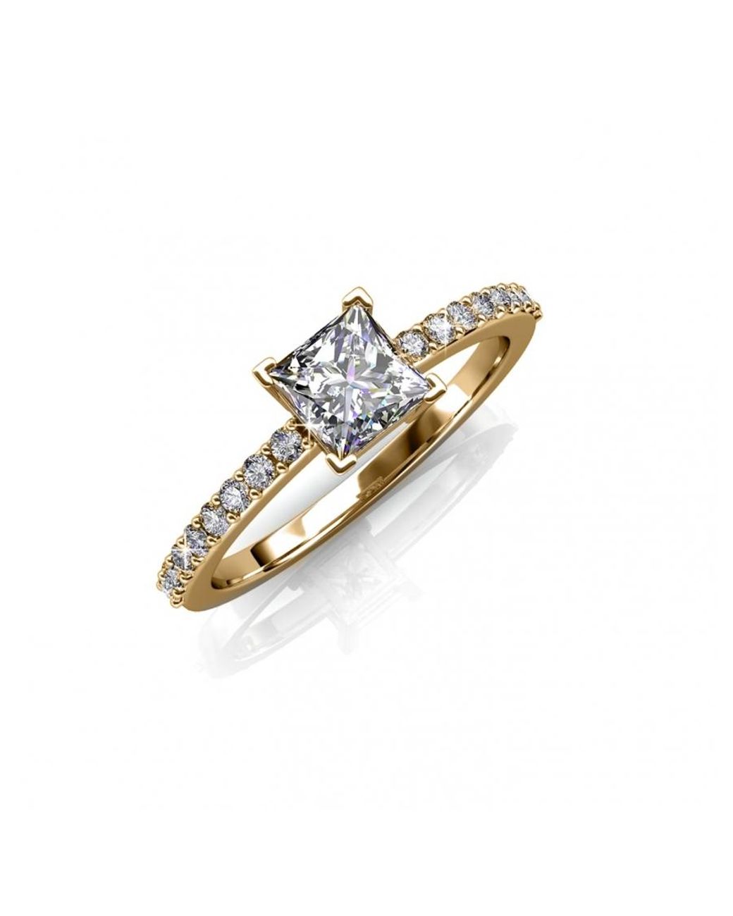 Myc Paris Metallic Einfacher Quadratischer Ring