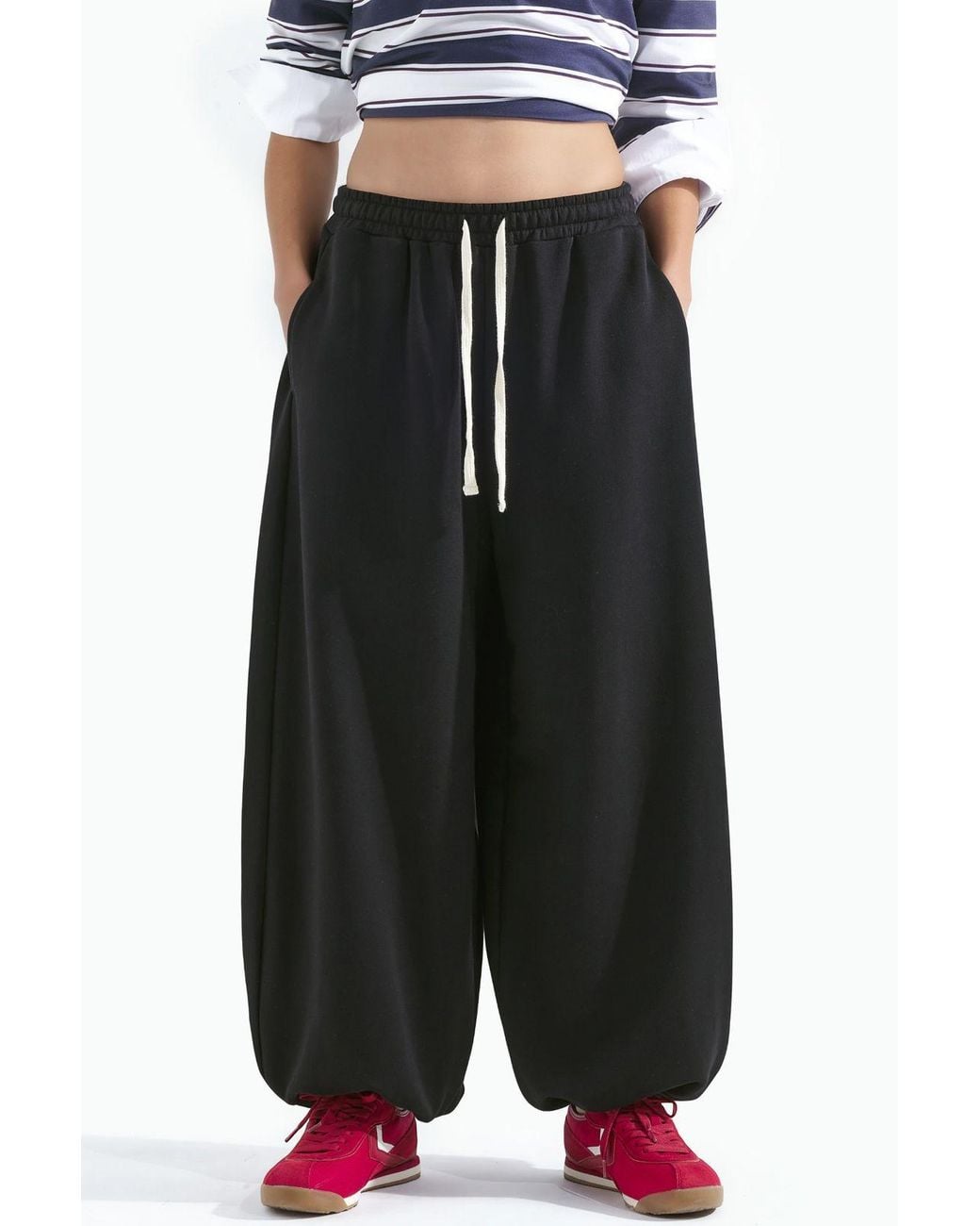 Hiccup Black Balloon Fit Sweatpants