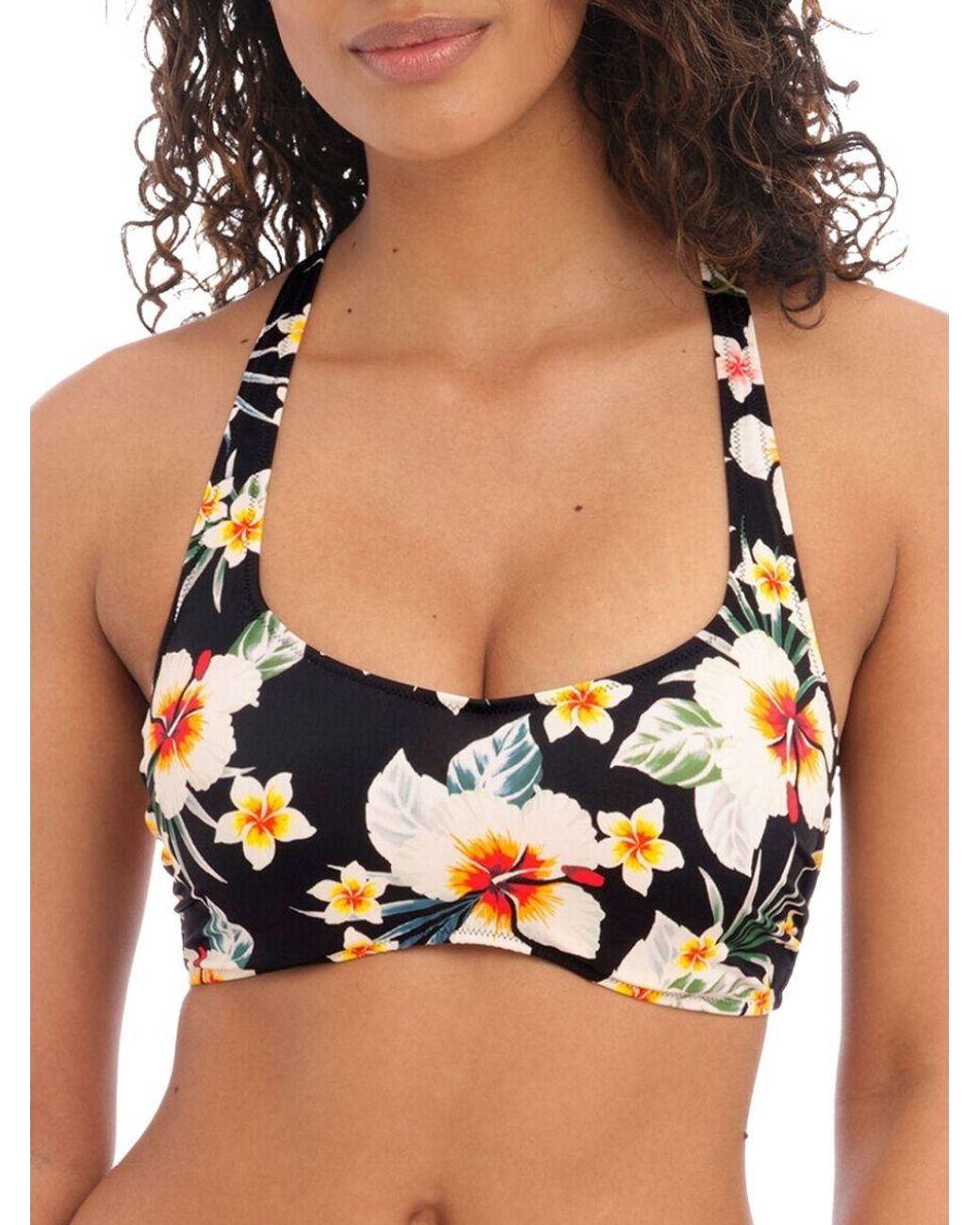 Freya Black Havana Sunrise Bralette Bikini Top