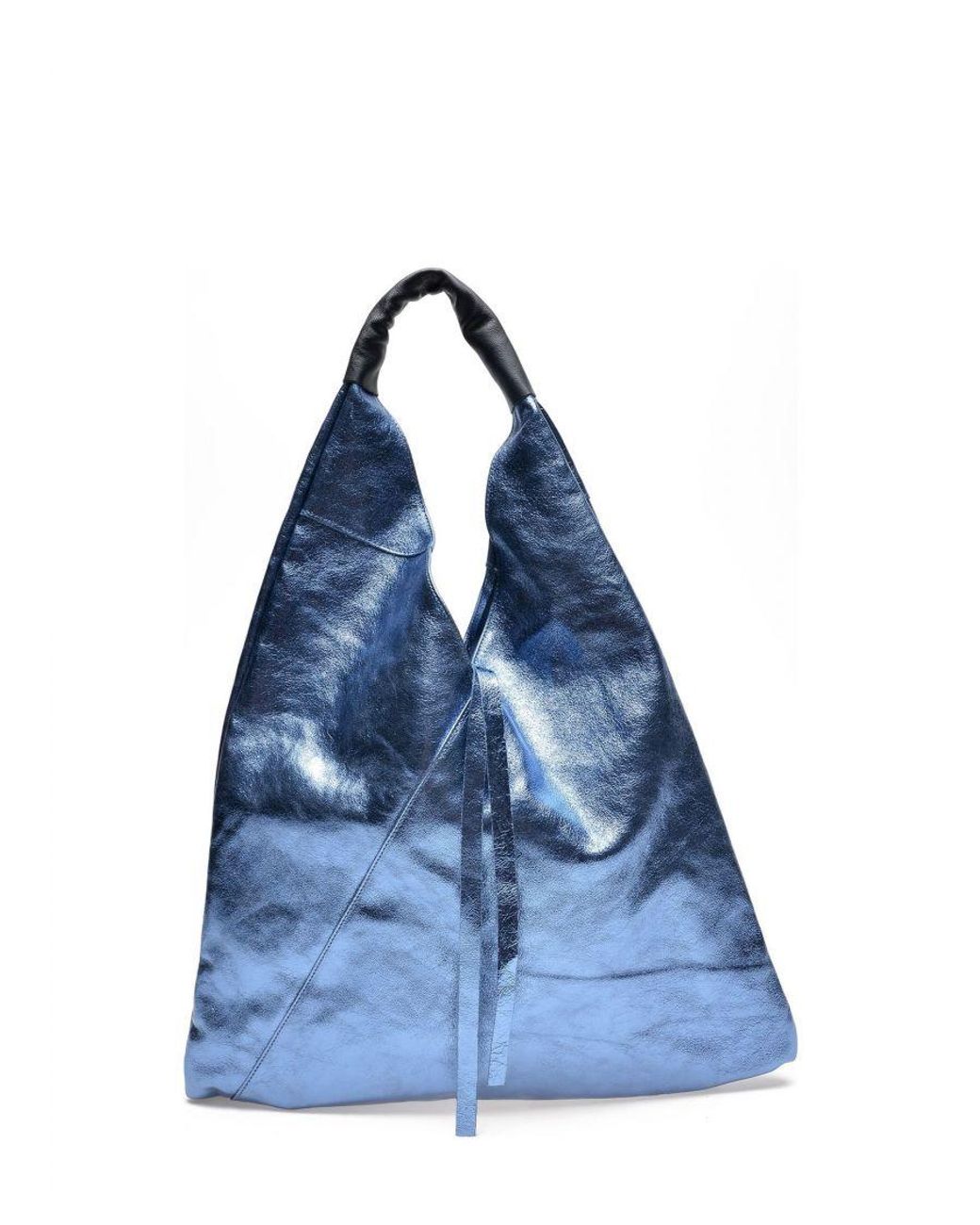 Isabella Rhea Aw23 Ir 8052 Blauw Rundleer Tas in het Blauw Lyst NL