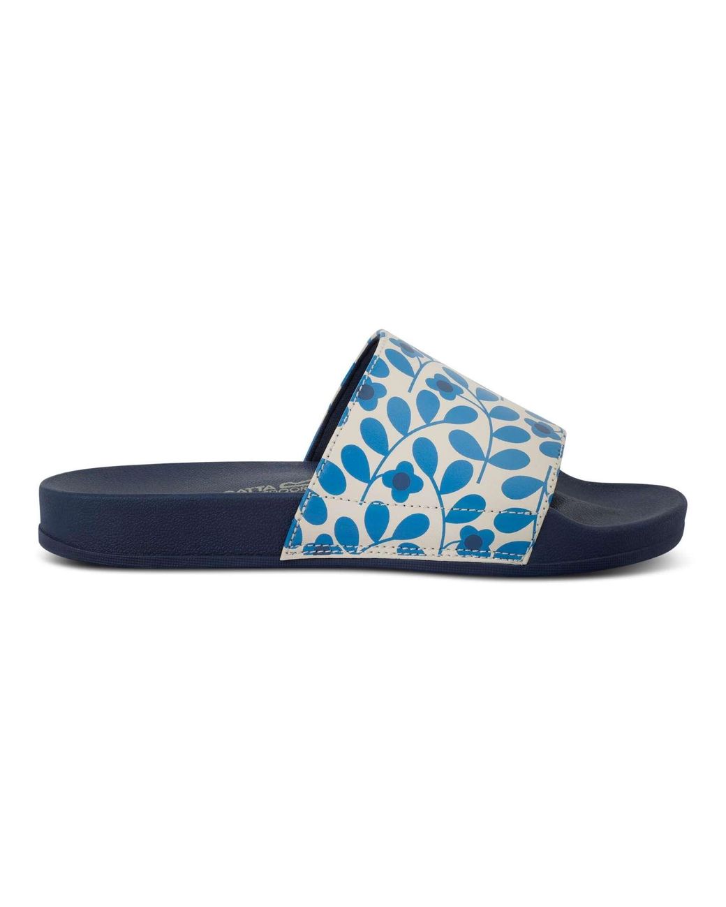 Regatta Blue Orla Kiely Floral Summer Beach Sandals Thongs Flip Flops Slide Sliders