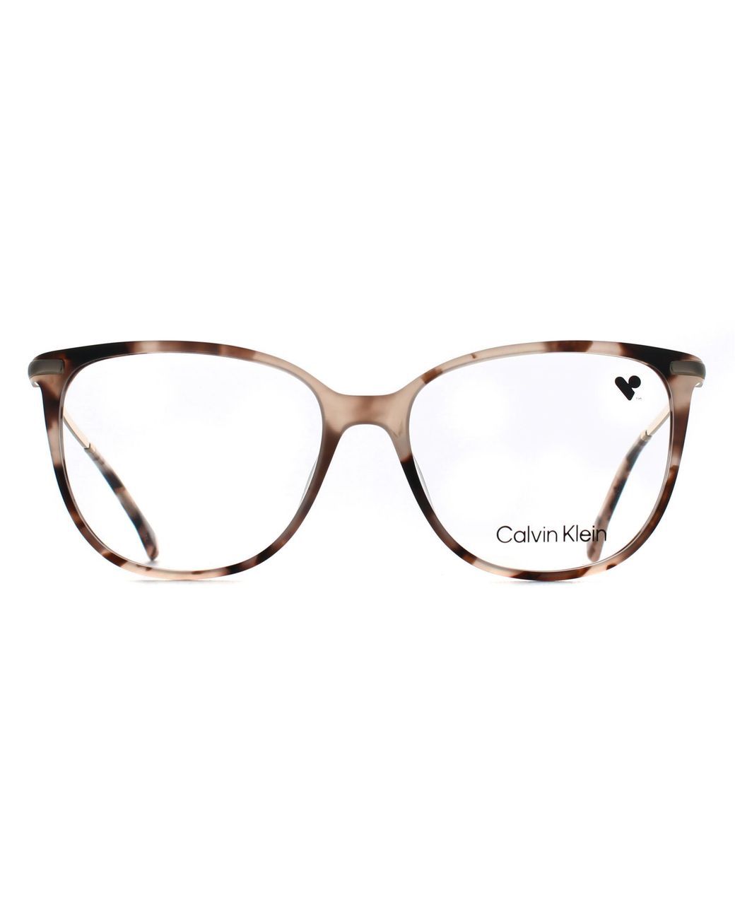 Calvin Klein Brown Cats Eye Rose Tortoise Ck22500