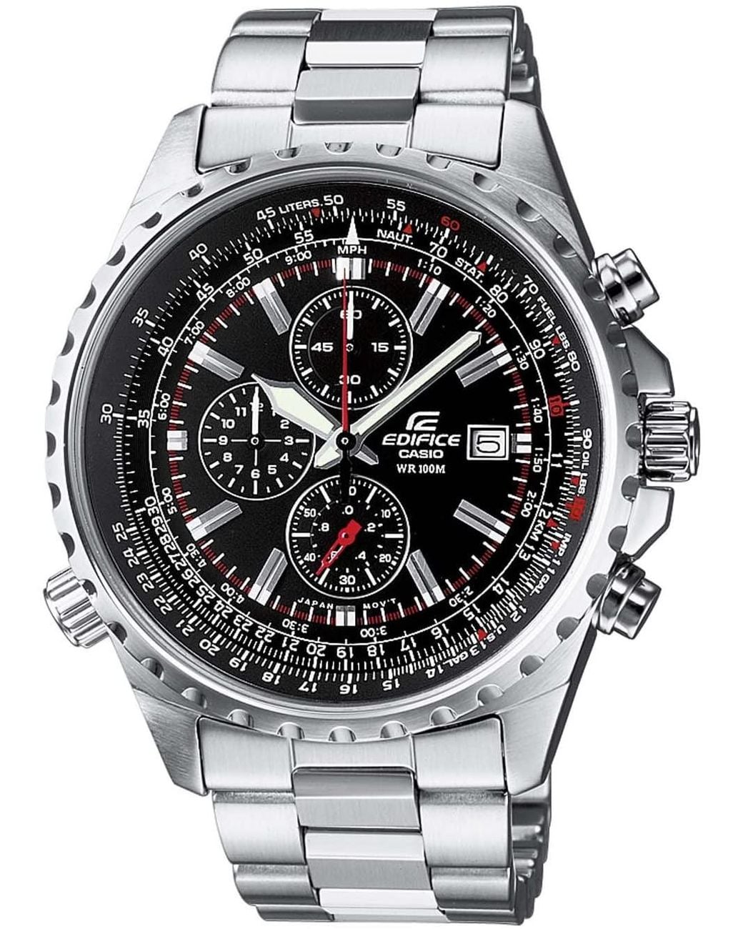 G-Shock Gray Edifice Watch Ef-527D-1Avef Stainless Steel for men