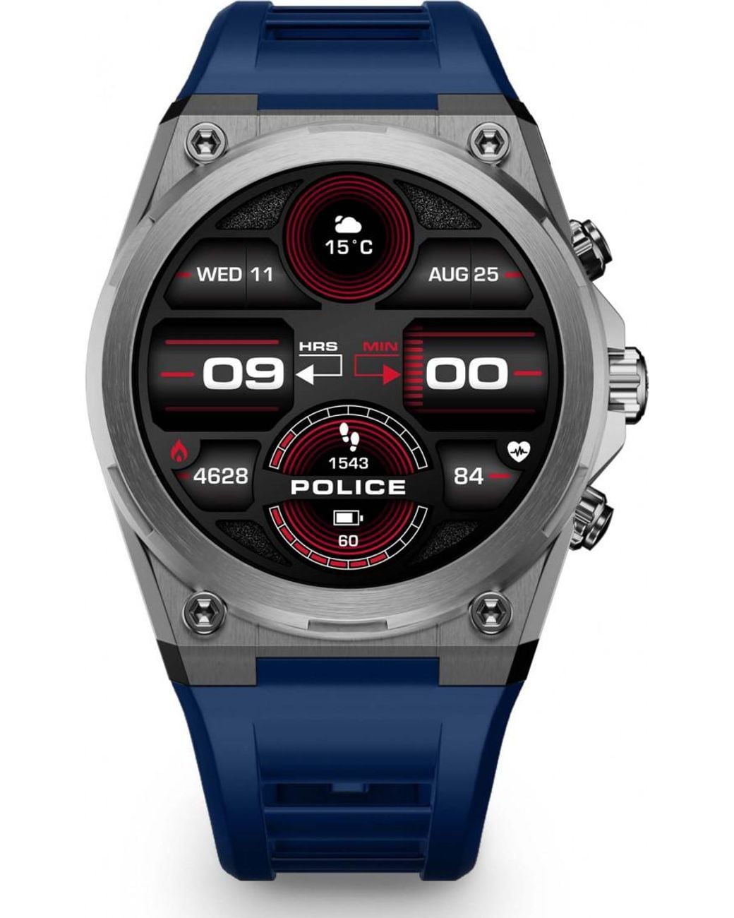Police Blue Peiun00003X0 My Avatar 2 Smartwatch And Strap Gift Set for men