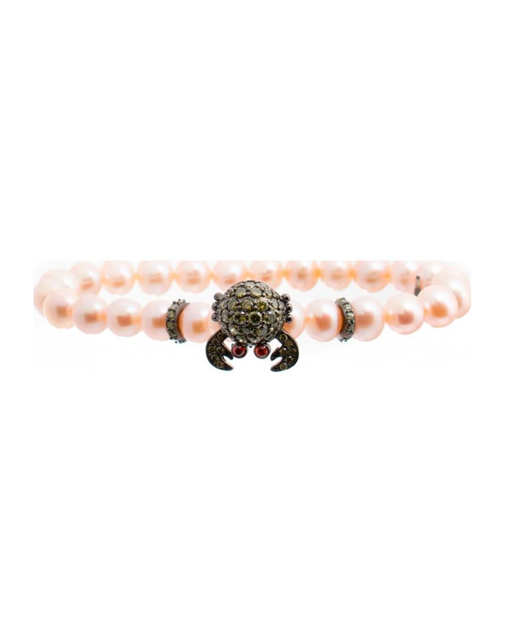 Lancaster White Jla-Br-Crab-3-Pu Ladies Bracelet