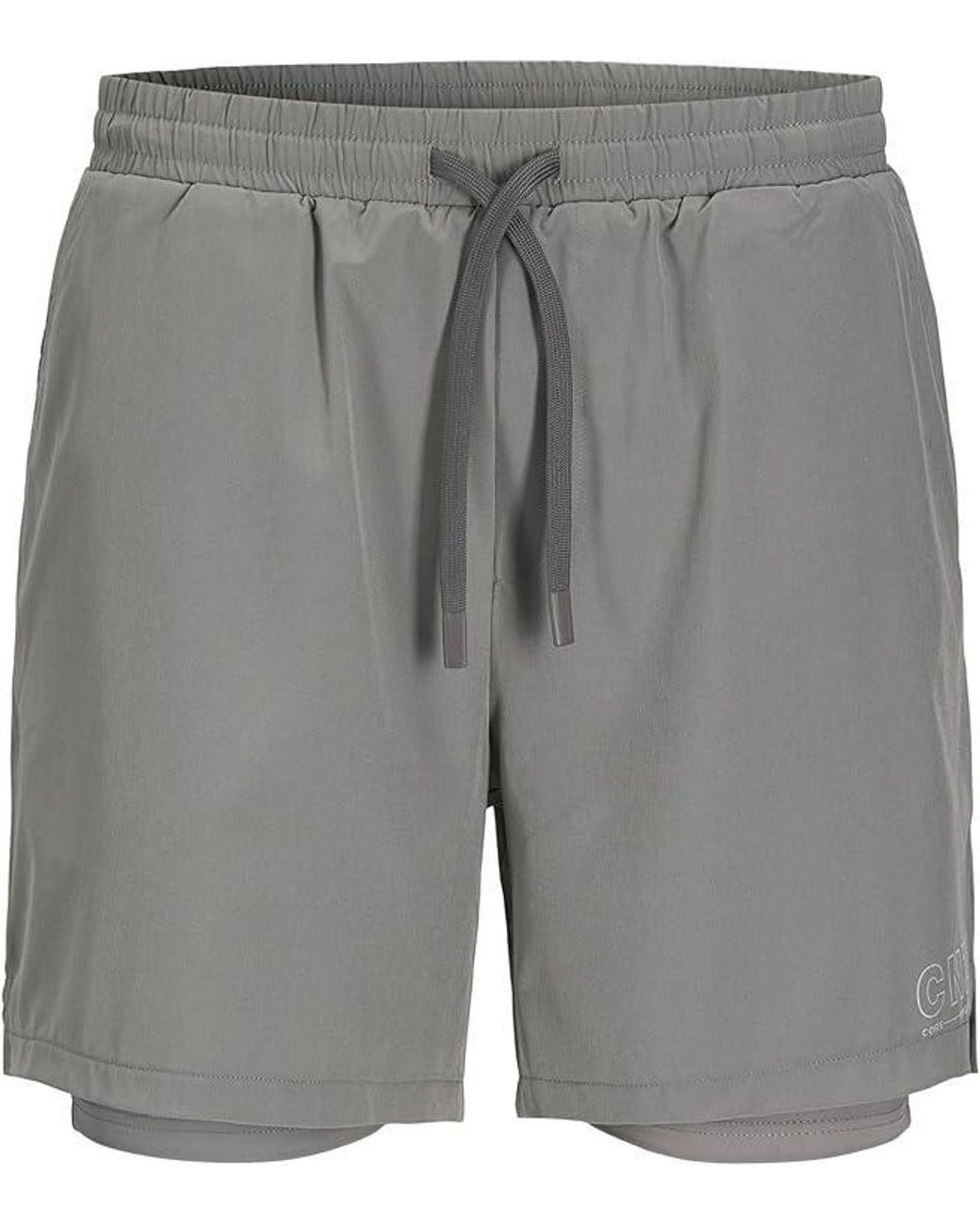 Jack & Jones Gray Shorts With Inner Tigths for men
